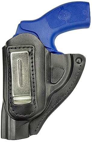 VlaMiTex IWB Leder Revolver Holster für Smith & Wesson 42/49 / 60/63 / Combat (Links - IWB 11Li)