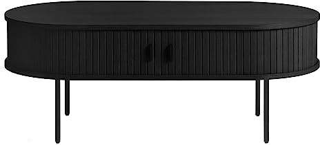 möbelando Couchtisch >Nerja< in Schwarz - 120x45x60 (BxHxT)