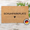 ElbFuchs® Kokos Fußmatte Schuhparkplatz 60x40cm | Rutsch- und wetterfeste Schuhmatte Abtropfmatte und Schuhablage | Fussmatte Kokos Innen und Außen überdacht