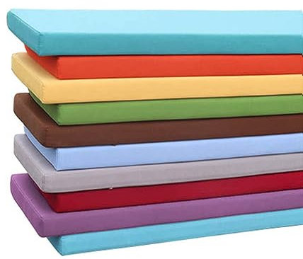 Dickes Sitzbankkissen, 2-/3-/4-Sitzer, wasserdicht, weich, für Zuhause, Garten, lange Bank, Sitzkissen, Matte für Küche, Terrasse, Schaukel, Outdoor (90 x 40 cm, Rot)