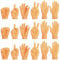 TYFYH Mini Hände 18 Stück Kleine Hände, Tiny Hands, Mini Fingerpuppen, Gummi Lustige Minihände Linke und Rechte Hand, Mini Hände für Finger, Fingerhände für Haustier, Katzen, Kinder, Spiele Party