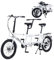 BIXUYOU Klappbares Tandemfahrrad, 20-Zoll-City-Tandem-Faltrad, verstellbares Tandem-Beach-Cruiser-Fahrrad, Faltrad mit 3 Sitzen für Erwachsene, 7 Geschwindigkeiten