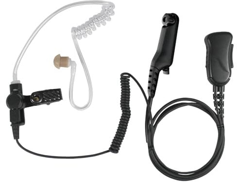 SHEEPDOG MICROPHONES Sheepdog Pro Acoustic Tube Earpiece with Microphone, Compatible with Motorola R7, ION and MXP600, Black Cable (SPM-1300-M20), Premium Headset