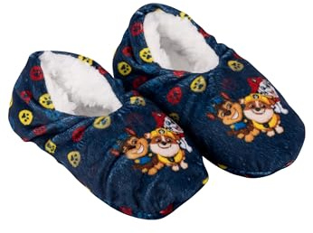 United Labels Homesocks Bailarinas para niñas y niños ABS Invierno Zapatillas forradas (Paw Patrol Azul oscuro, Sistema de tallas de zapato de la UE, Niño pequeño, Numérico (desde/hasta), M, 23, 26)