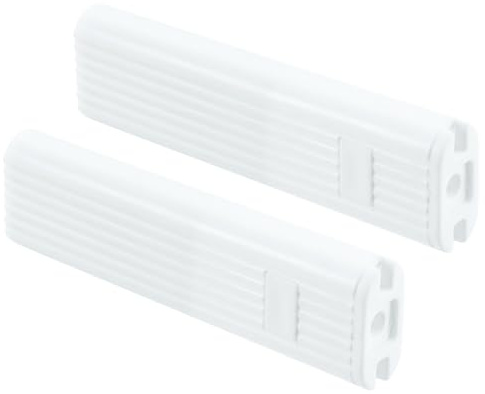 QUARKZMAN 2Stk Jalousien Schnur Gewicht POM 83mm/3.27 Viereckig Rolladen Griff Spanner Gewicht für Vertikale Jalousie Raffrollos Ketten Kugel Perlenkette Fenster Zubehör Weiß