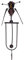 Asixxsix Balancing Bird Garden Rocker, Wind Spinners for Rocking Owl Statue, Metal Owl Sculpture, Easy Installation, Artistic Design, Durable Construction