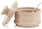 Radicaln - Handmade Verona Marble Salt Cellar with Lid and Spoon 3.5 - Kitchen Table Decor, Spice Jars and Condiment Container, Ideal Salt Bowls and Condiment Container, Ideal Salt Bowls and