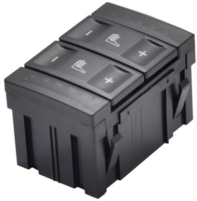 Sitzheizungsknopf Kontrollschalter Kompatibel mit F-ord S-MAX 2006-2015 Galaxy MK3 2006-2015 Mondeo MK4 Auto Sitzheizung Schalter 6M2T-19K314-AC (Schwarz)