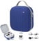 Krypthos Hard Carrying Case Compatible with Meta Quest 3S/Quest 3/Quest 2/Vision Pro, Portable VR Gaming Headset and Touch Controllers Case with Lens Protector, Suit for Travel and Home Storage (Blue)