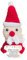 Positive Weihnachtspuppe mit Karte, handgefertigt, gestrickt, emotionale Unterstützung, Biene, Raumdekoration, Geschenke, Tier-Weihnachtsdekoration
