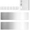 Pack of 2 Stainless Steel Kickplate Door Protectors, Step Plate for the Front Door, Door Step Plate with Screws, Aluminium Step Plate for the Bottom of the Door, Metal Step Plate, Avoid the Door From