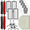 20 pezzi Accessori di ricambio per robot aspirapolvere Roborock Q5 Pro Q5 Pro+ Q8 Max Q8 Max+, 4 spazzole a rullo 4 filtri HEPA, 4 spazzole laterali 4 sacchetti per la polvere, 4 panni per il lavaggio