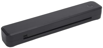 Hyuduo Tragbarer -Drucker -Etiketten Drucker 203DPI 211.2mm Druckbreite Drahtloser Tintendrucker für 8.5x11in US -Buchstaben A4 A5 Papier für Büroauto und Zuhause Schwarz