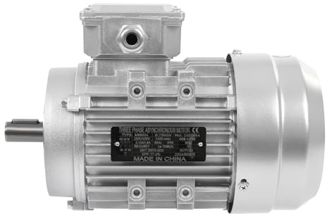CHFUNE 750 W Elektromotor, Dreiphasen-Asynchronmotor 230/400V 3.13/1.8A 1400 RPM IP55 B14 für landwirtschaftliche Maschinen und allgemeine Geräte