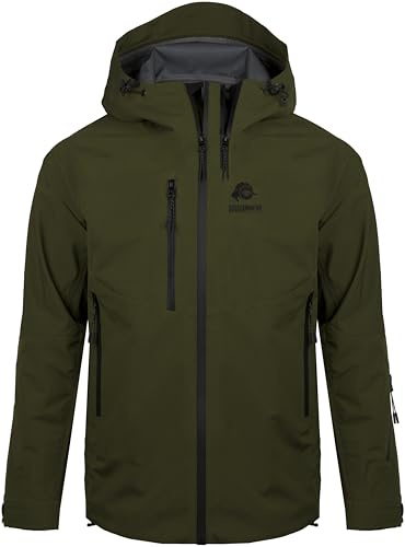 GUGGEN Mountain Herren Allwetter Shelljacke Ultra Shell Jacke H07v2 Sport Wasserdicht Hardshell Sportjacke Regenjacke Outdoor Atmungsaktive