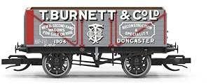 Hornby - TT:120 TT6041 - T Burnett 7 Plank Wagon, Grey
