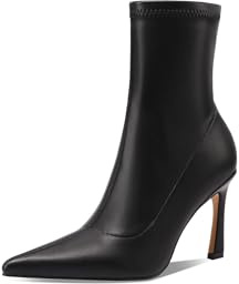 QUEEN HELENA Tronchetti Donna con Tacco Alto Stivaletti a Punta K4004