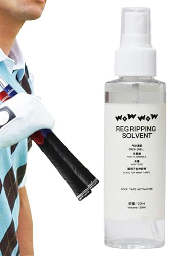 Golf Regripping Solvent Spray – Golf Grip Solvent | Kit di Presa Golff ad | Asciugatura Rapida | Soluzione per attivatore del Nastro Gripp Ideale per Il regripping del Club, Facile