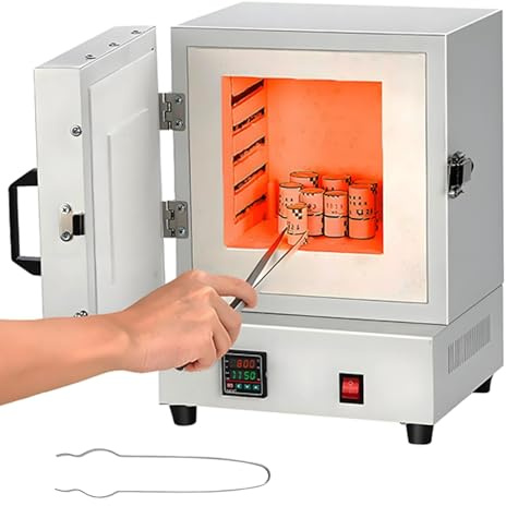 Electric Burnout Oven Kiln, 2000W Jewelry Casting Burnout Oven Machine, Maximum Temperature 1150℃, Portable Kiln Furnace with Digital Display Screen, for Jewelry Making, Glazing Pottery