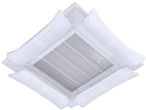 Lot de 4 Déflecteur Climatisation Universels, Anti-Soufflage Direct, Compatibles avec les Climatiseurs Cassette de Plafond Télescopiques