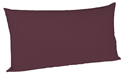 Fleuresse Colours Kissenbezug, Mako Satin, Pflaume, 40 x 80 cm