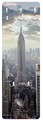 Bilderwelten Garderobe - Sonnenaufgang in New York, Größe HxB:105cm x 34cm