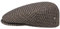 LIERYS Britain Hahnentritt Flatcap Herren - Made in Italy - Schiebermütze aus Wolle - Moderne Stoffmütze mit glattem Innenfutter - Schirmmütze mit kariertem Muster - Sommer/Winter braun 59 cm
