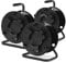 3x Pronomic KT-100 Kabeltrommel leer (Leertrommel für Kabel, Draht, Seil, Schlauch usw.) schwarz