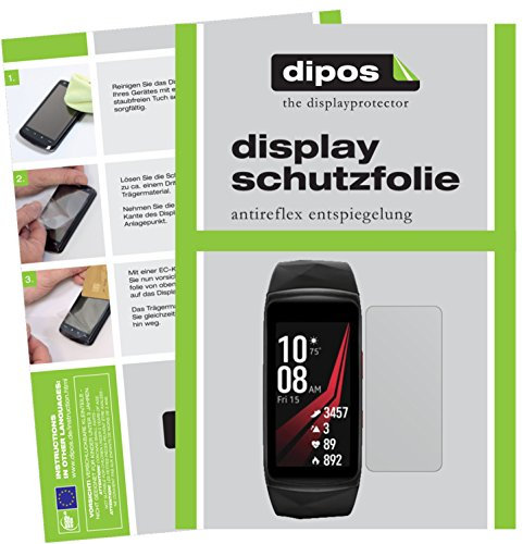 dipos I 6X Protection ecrán Mat Compatible avec Samsung Gear Fit 2 Pro Films de Protection d'écran