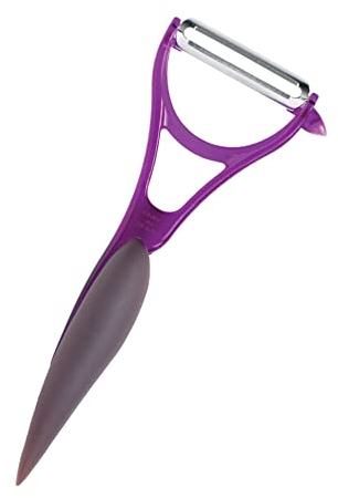 Mastrad - Eplucheur - Rasoir à légumes - Violet - Tagliatelles de légumes - F20205