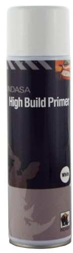 INDASA 12 x White High Build Acrylic Based Primer 500ml Aerosol - Excellent Adhesion