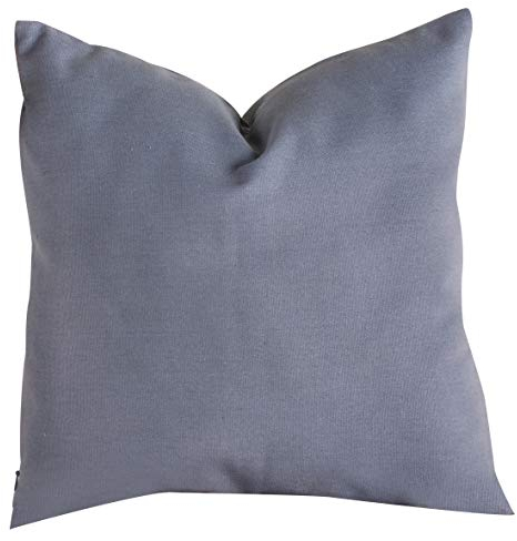 Rayher 53985564 Kissenbezug 40 x 40 cm, grau, mit Reißverschluss, Kissenhülle 40x40cm, 330g/m²,