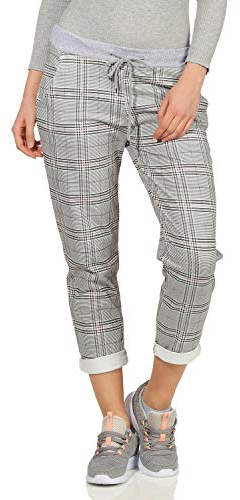 ZARMEXX Damen Sweatpants Baggy Boyfriend Sommerhose Sport All-Over Print One Size Muster 11 One Size (36-40)