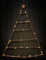 Spetebo Wand Deko Holzbaum mit 40 LED - 90x70 cm - Holz Weihnachtsdeko beleuchtete Hängedeko zum individuellen Dekorieren mit Zierschmuck