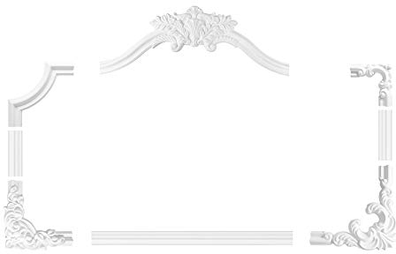 2 Meter | Wand- und Deckenumrandung | PU | Fries | stoßfest | Perfect | 43x20mm | AD301
