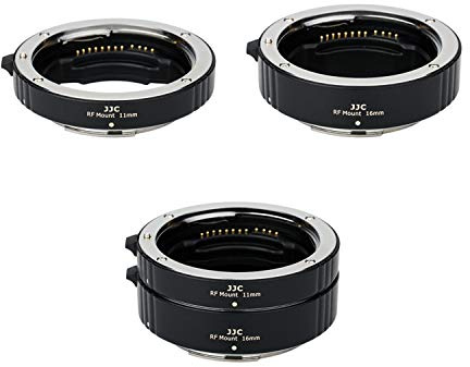 JJC RF Mount Auto Focus Macro Extension Tube Set for Canon RF Camera & Lens
