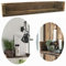 LS-LebenStil Holz Wand-Regal Ziegelform Braun 60cm Wandboard Küchen-Regal Bücherregal Recycelt Badregal, Ablageboard, Gewürzregal, Dekoregal, Schweberegal nachhaltig Upcycling