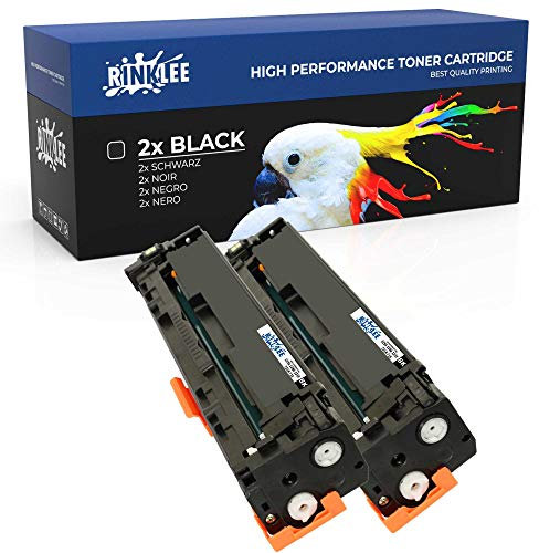 RINKLEE Tonerkartusche Ersatz kompatibel für HP Laserjet Pro M276nw M276n M251nw M251n CP1525n CP1525nw CM1415fn CM1415fnw CM1312 CM1312nfi CP1515n | hohe Reichweite 2400 Seiten | Schwarz, 2er-Pack