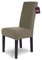 SCHEFFLER-Home Stuhlhussen Stretch Luna/Stuhlhussen 4er Set Taupe/elastische Flanell Stuhlabdeckungen/Stuhlhussen Schwingstühle 4er Set/Hussen Stuhl Überzieher mit Gummiband/Stuhlhussen Samt