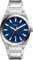 Fossil Herrenuhr Everett 3Zeiger, Quarzwerk, 42 mm silbernes Edelstahlgehäuse mit Edelstahlarmband, FS5822