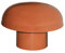 First Plast - Ventilation toiture - Chapeau de ventilation PVC sans moustiquaire - Rouge tuile - Ø125mm