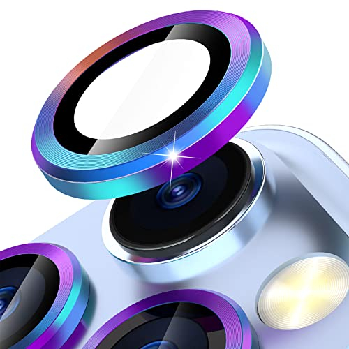 imluckies Pellicola Fotocamera Compatibile con iPhone 13 Pro / 13 Pro Max, Vetro Temperato Protezione Lente Pellicola, HD Schermo Fotocamera Proteggi, Durezza 9H [Anti-graffio], Colorato