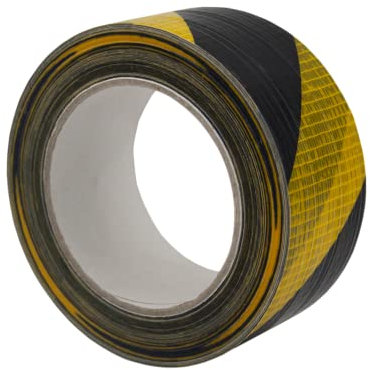 MW Gewebeband Duct-Tape Warnband gelb-schwarz 50mm x 33m