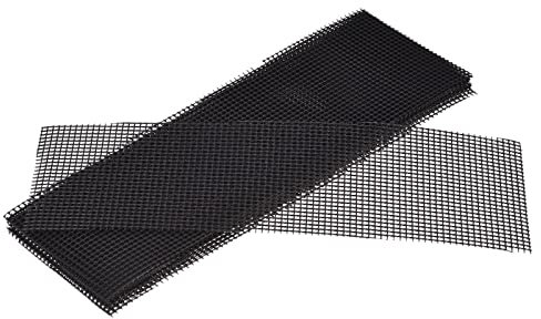 sourcing map Almohadillas de Malla para Maceta Cuadrada, 30x10cm Rejilla Inferior de Maceta, Almohadilla de Malla de Plástico con Agujero para Prevenir Pérdida de Suelo de Planta Jardín, 5Pcs