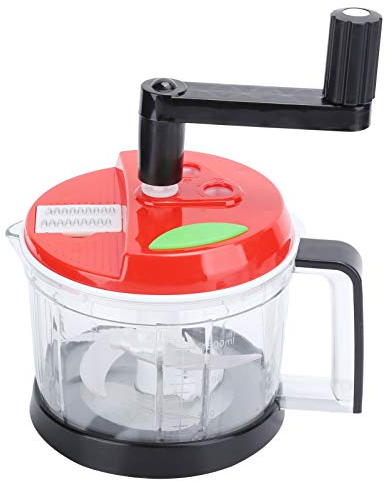 Picadora de alimentos manual, picadora rápida de verduras con manivela manual Procesador de alimentos manual Picadora de alimentos Picadora Mezcladora Licuadora Picadora(M)