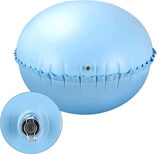 TKTTBD Poolkissen - Winter Pool Luftkissen - 1.2m Round Aufblasbar Winterkissen Luftpolster mit 3m Seil - Schwimmbad Überwinterung Winterabdeckplanen - Pool Abdeckplane Winterschutz