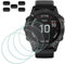 MTHGH Pellicola Protettiva Compatibile con Garmin Fenix 6X Pro/Pro Solar [4 Pezzi] + 5 Tappi Anti-Polvere, Durezza 9H Antigraffio Senza Bolle