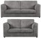 New Luxor Fullback Grey 3 + 2 Seater Sofa Suite | Soft Jumbo Cord Fabric Sofa Sets For Living Room Furniture (Grey, 3 + 2 Sofa Suite)