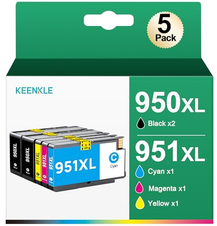 KEENKLE 950XL 951XL Tintenpatronen kompatibel für HP Officejet Pro 8610 8620 8600 8600 Plus 8100 8630 8640 8660 8615 8625 251dw 271dw Drucker