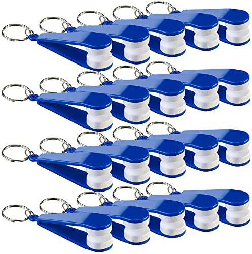 PEARL Brillenputz: 20er-Set Brillen-Putz-Zangen mit fusselfreien Mikrofaser-Pads (Brillenreiniger, Brillenputzzangen, Brille)